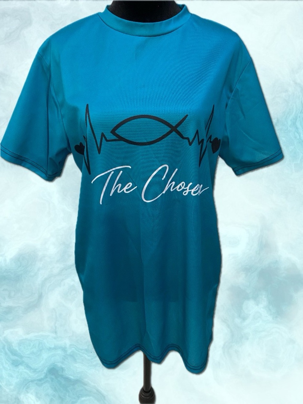 The Chosen Women's Short Sleeve Graphic Tee in Teal
